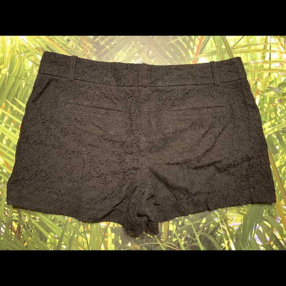 Loft Black Floral Textured Shorts - Picture 2 of 3